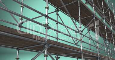 Composite image of scaffolding