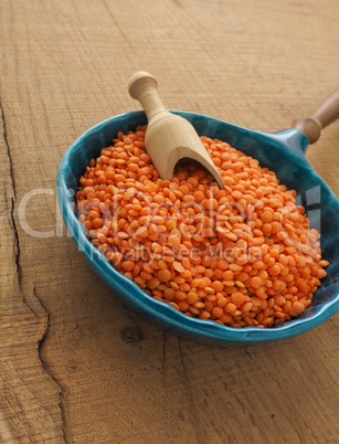 Organic red lentils