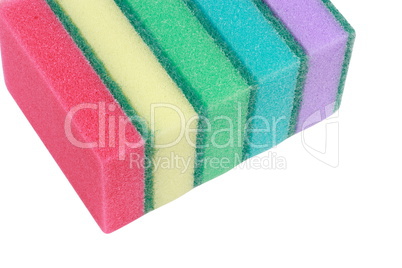 many foam rubber  sponge