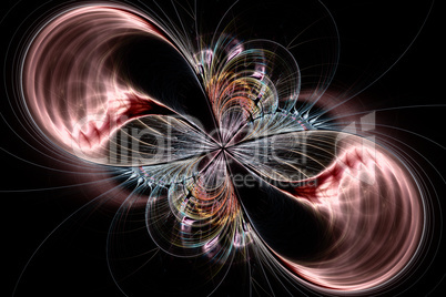 Fractal image: "Night butterfly".