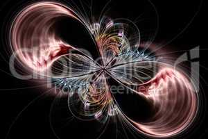Fractal image: "Night butterfly".