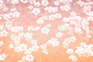 Beautiful small flowers on a pink background.