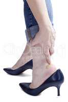 Female feet in shoes