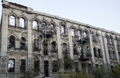 ruined old building