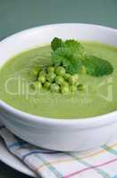 Pea soup puree