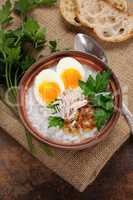 Rice  porridge with egg