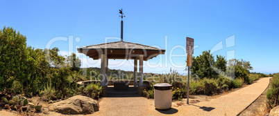 Gazebo over Bobcat Hiking Trail in Newport Beach