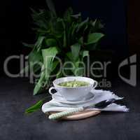 Wild garlic soup