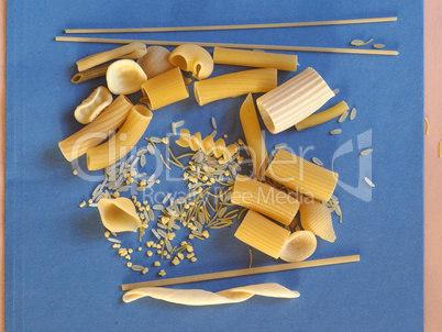 Traditional Italian pasta with copy space with copy space