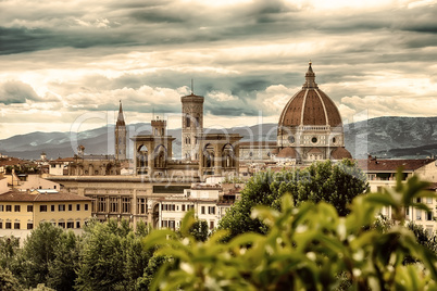 Florence and mountains