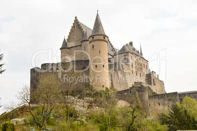 View of the castle of Vianden