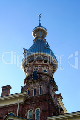 Moorish towers architecture silhouette of the University of Tamp