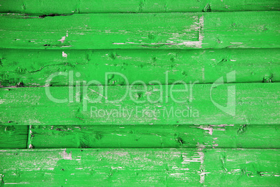 Green Wooden Background With Copy Space