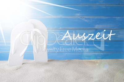 Sunny Summer Background, Auszeit Means Downtime