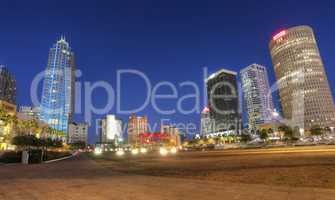 TAMPA, USA, FEB 3:  downtown city skyline of Tampa in the Riverw