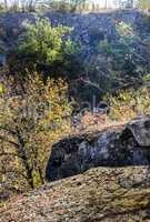 stone at unused stone quarry