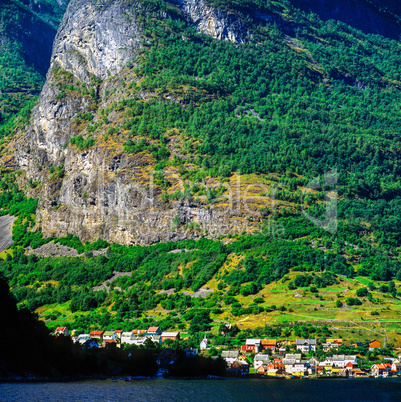 Village by Fjord, Norway