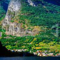 Village by Fjord, Norway