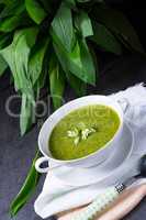 Wild garlic soup