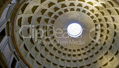 interior of the roman Pantheon