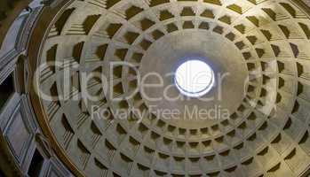 interior of the roman Pantheon