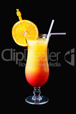 Orange - red cocktail
