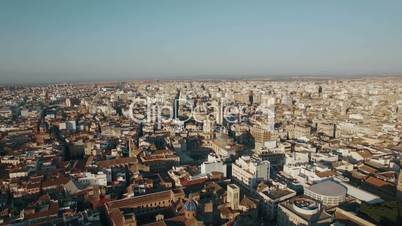Aerial shot of Valencia, Spain