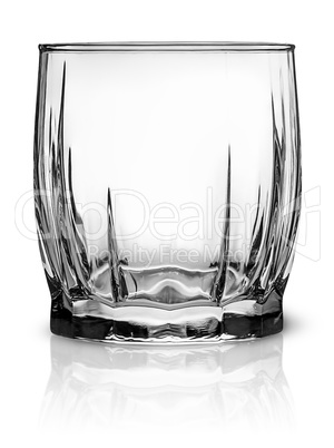 Empty glass for scotch whiskey