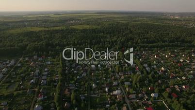 Countryside landscape in Russia, aerial view