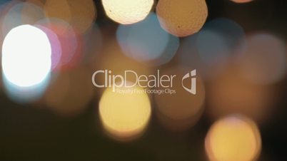 Bokeh background of night city and transport lights