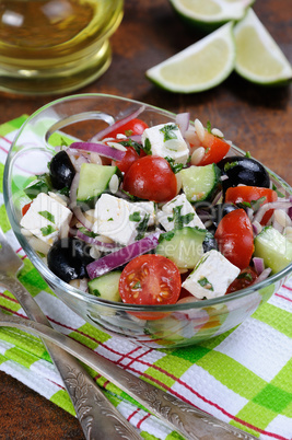 Greek Salad with Orzo