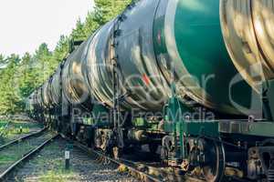 Tank wagons with oil