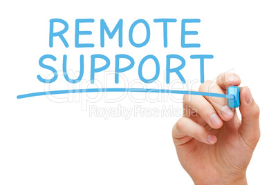 Remote Support Blue Marker