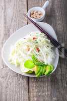 Spicy kohlrabi noodles