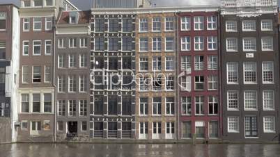 View of old buildings in the city center. Amsterdam, Netherlands