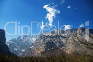 landscape in the Alps