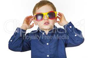 Boy with sunglasses