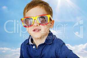 Boy with sunglasses