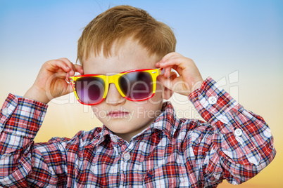 Boy with sunglasses