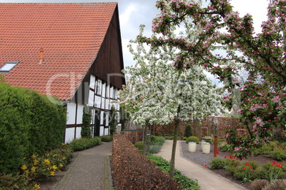 Altes Fachwerkhaus im Zentrum von Rietberg in Ostwestfalen