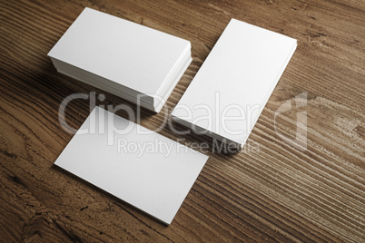 Photo of blank business cards
