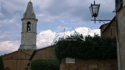 Bell Tower and the Clouds in the Sky