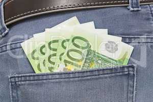 Euros in Jeans PocketEuros in Jeans Pocket