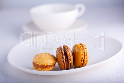 Almond cookies French macaroons
