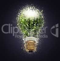 Electric bulb lamp (clipping path)