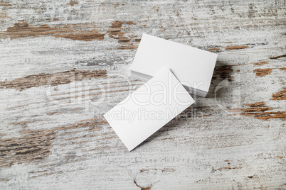 Blank business cards