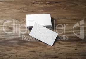Photo of blank business cards