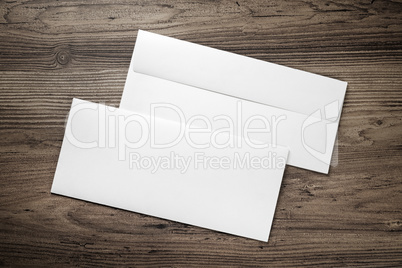 Photo of blank envelopes