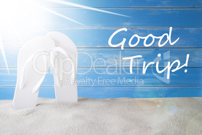 Sunny Summer Background, Text Good Trip