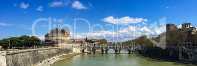 panoramic view of Castel Sant'Angelo